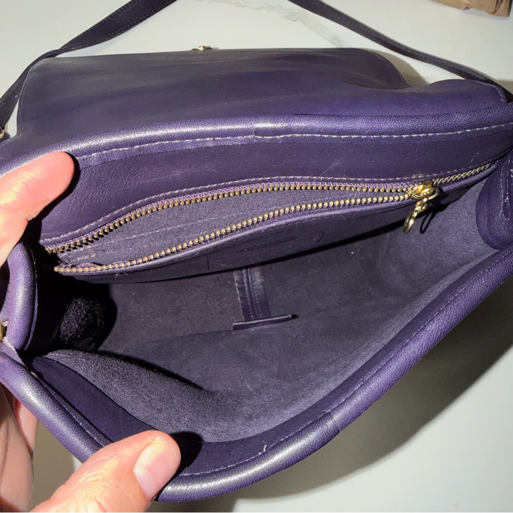 Vintage Coach Tribeca Flap (EGGPLANT) - Picture 14 of 16